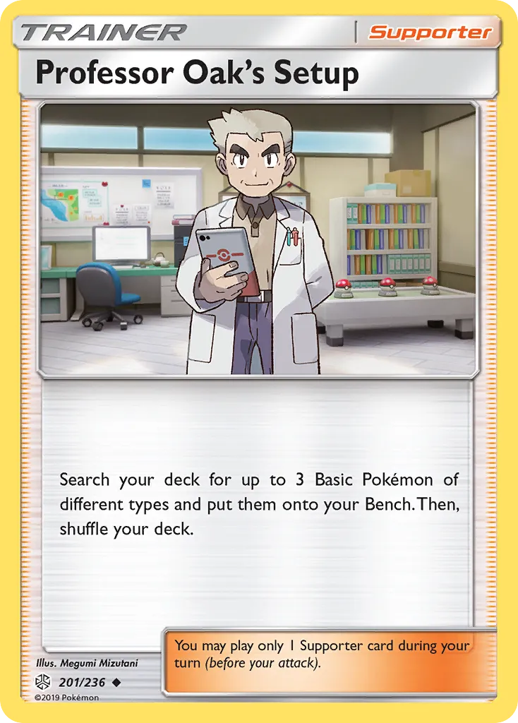 Professor Oak's Setup — SM - Cosmic Eclipse — Pokémon