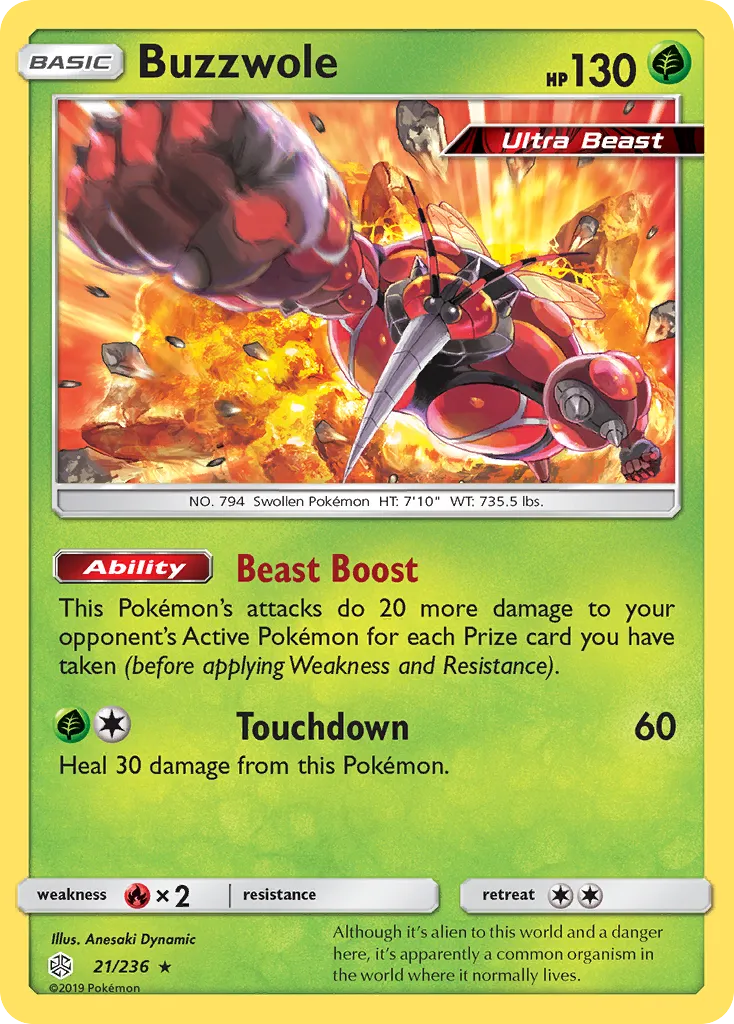 Buzzwole — SM - Cosmic Eclipse — Pokemon