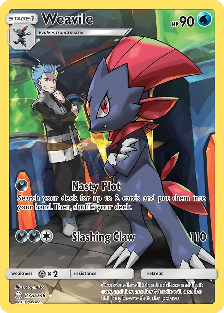 Weavile from SM - Cosmic Eclipse - Pokemon