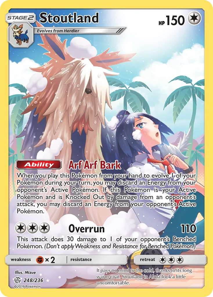 Stoutland — SM - Cosmic Eclipse — Pokemon