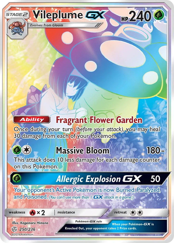 Vileplume GX — SM - Cosmic Eclipse — Pokémon