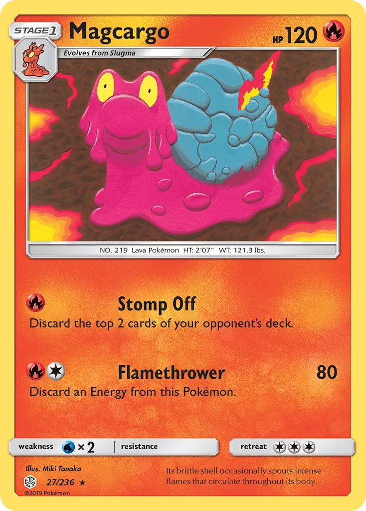 Magcargo — SM - Cosmic Eclipse — Pokémon