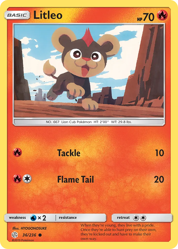 Litleo — SM - Cosmic Eclipse — Pokémon