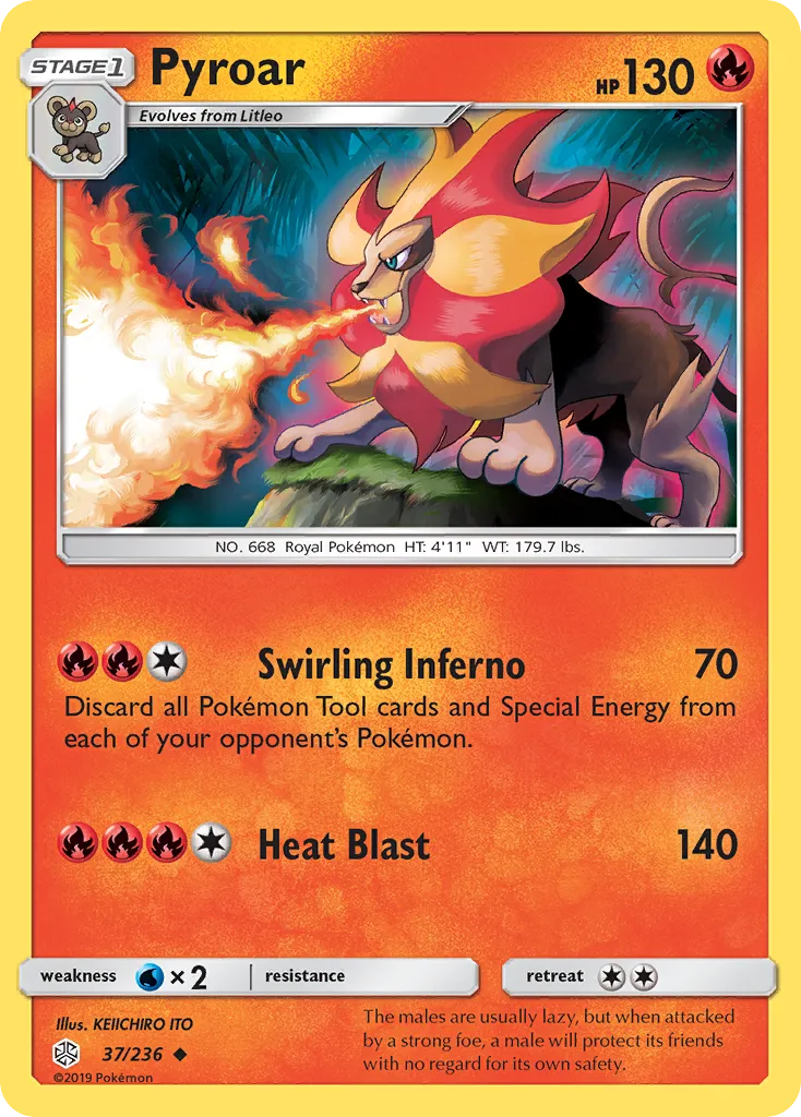 Pyroar — SM - Cosmic Eclipse — Pokémon