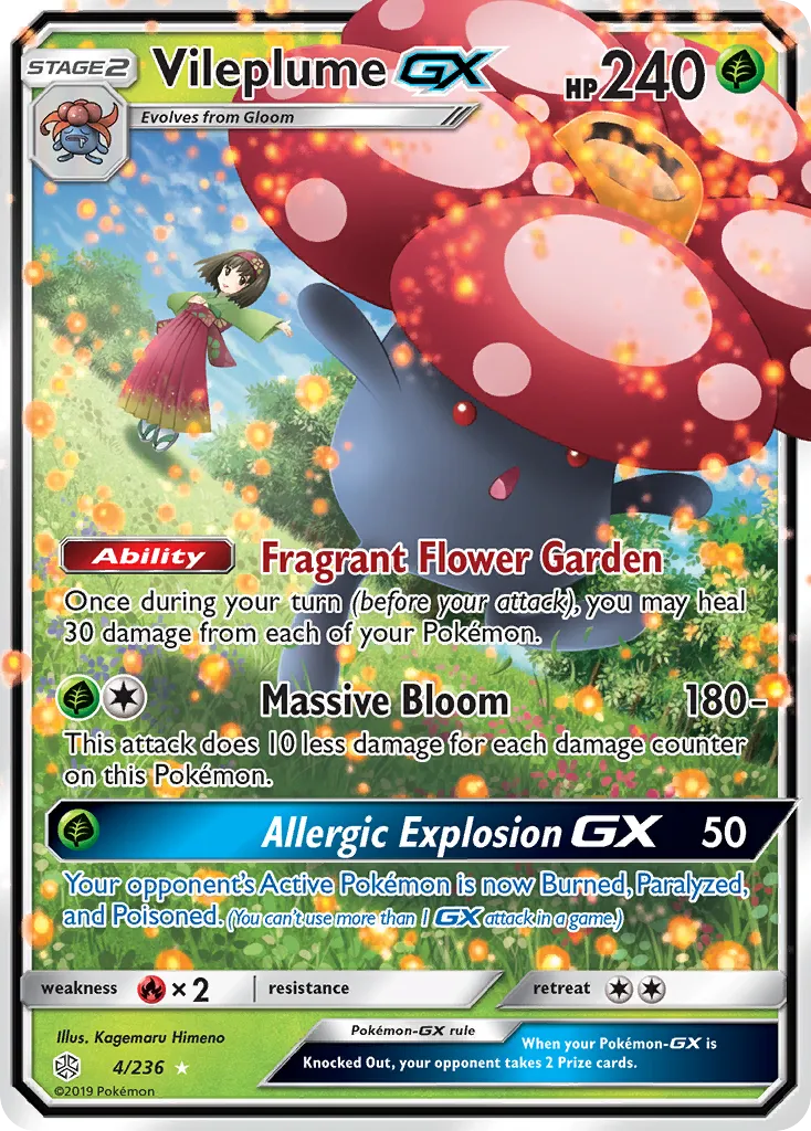 Vileplume GX — SM - Cosmic Eclipse — Pokémon