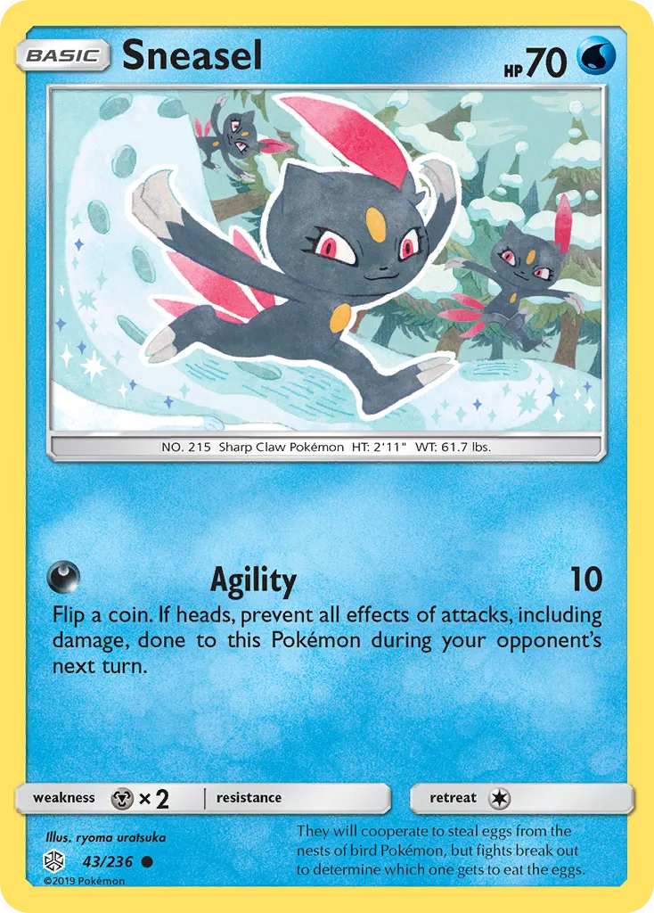 Sneasel — SM - Cosmic Eclipse — Pokemon
