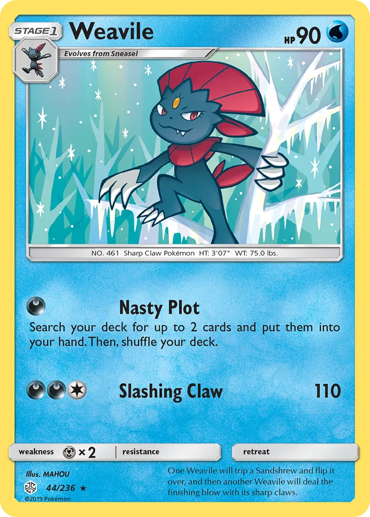 Weavile — SM - Cosmic Eclipse — Pokémon