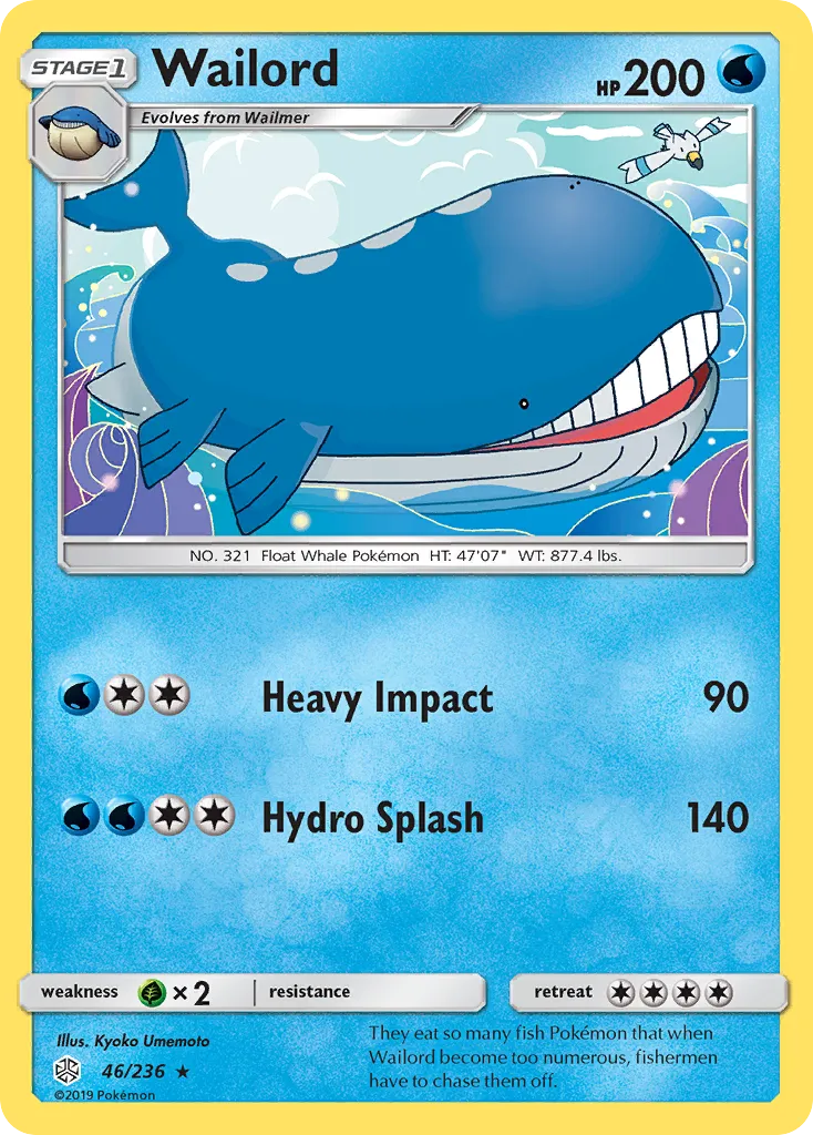 Wailord — SM - Cosmic Eclipse — Pokémon