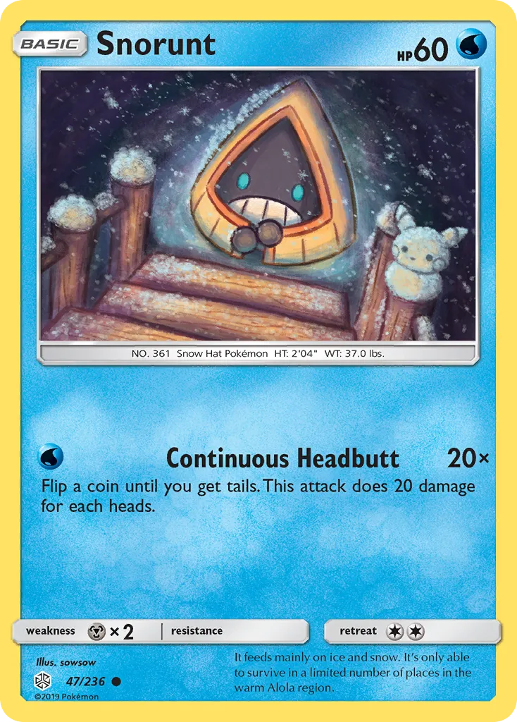 Snorunt — SM - Cosmic Eclipse — Pokémon