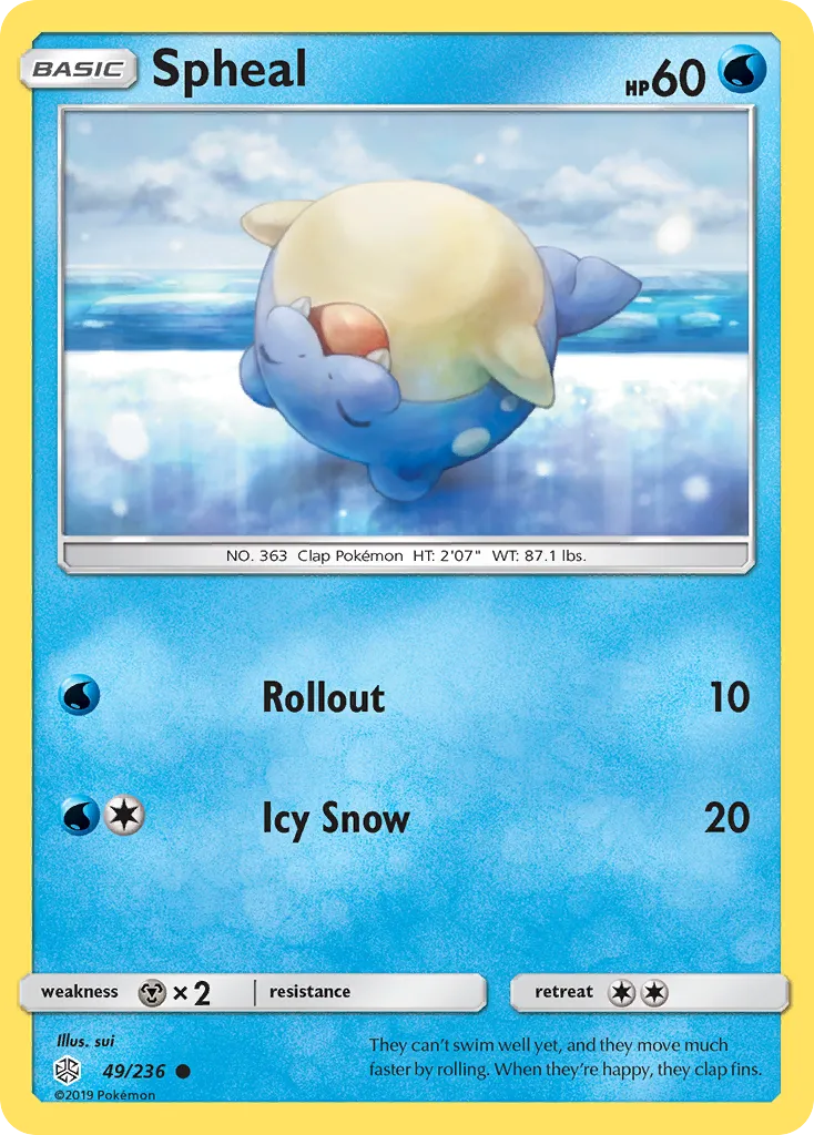 Spheal — SM - Cosmic Eclipse — Pokémon