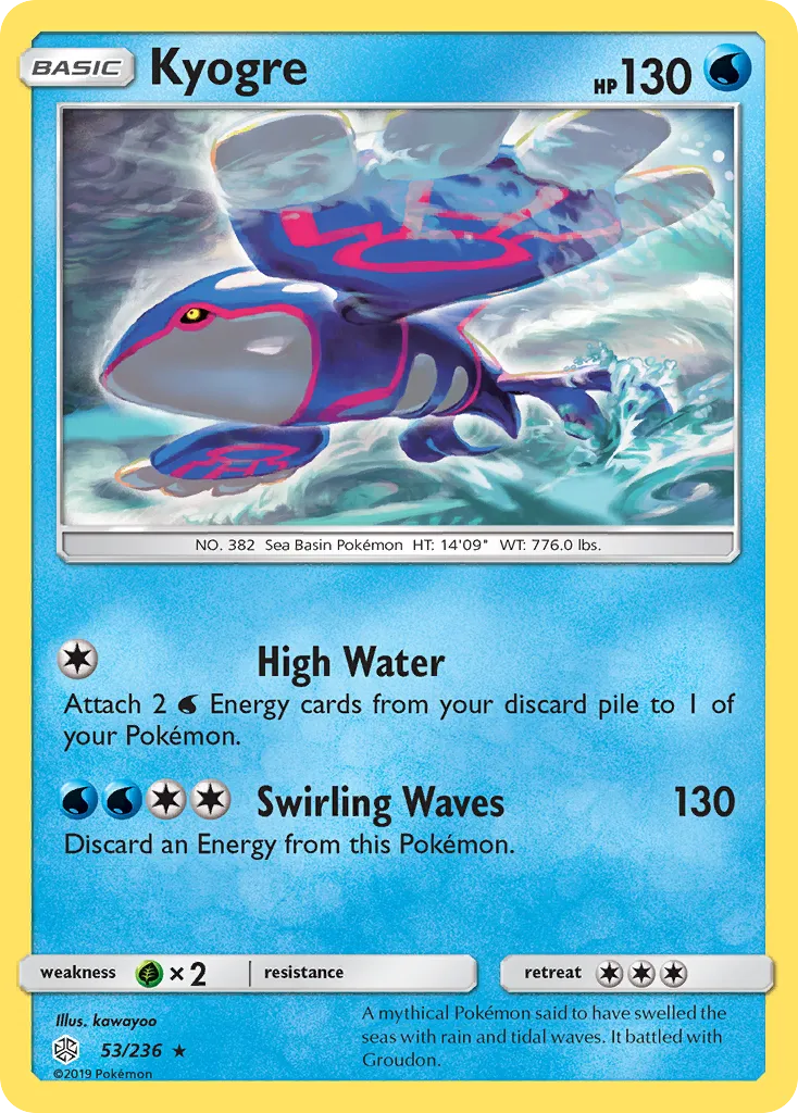 Kyogre — SM - Cosmic Eclipse — Pokemon