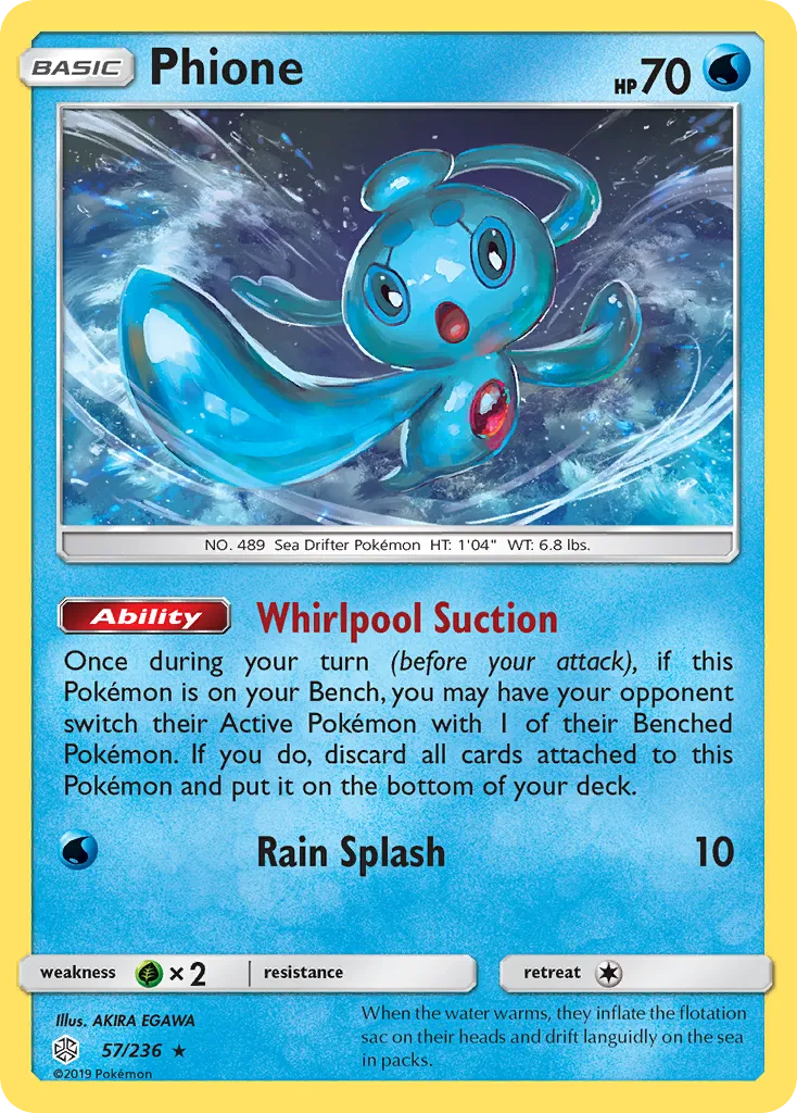 Phione — SM - Cosmic Eclipse — Pokémon