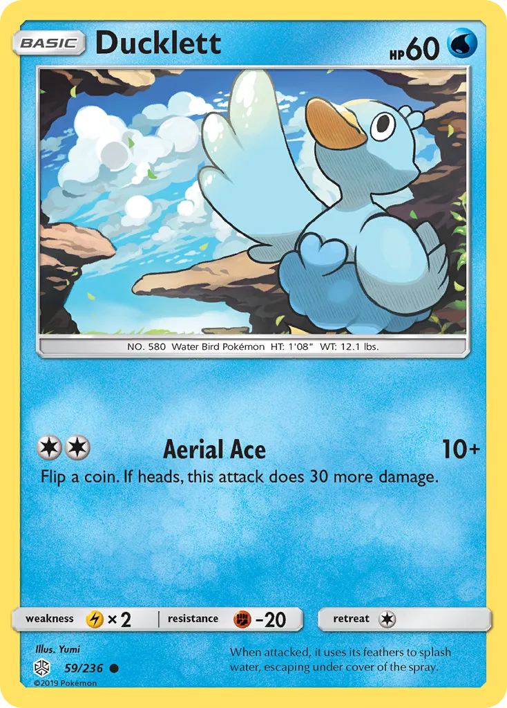 Ducklett — SM - Cosmic Eclipse — Pokemon