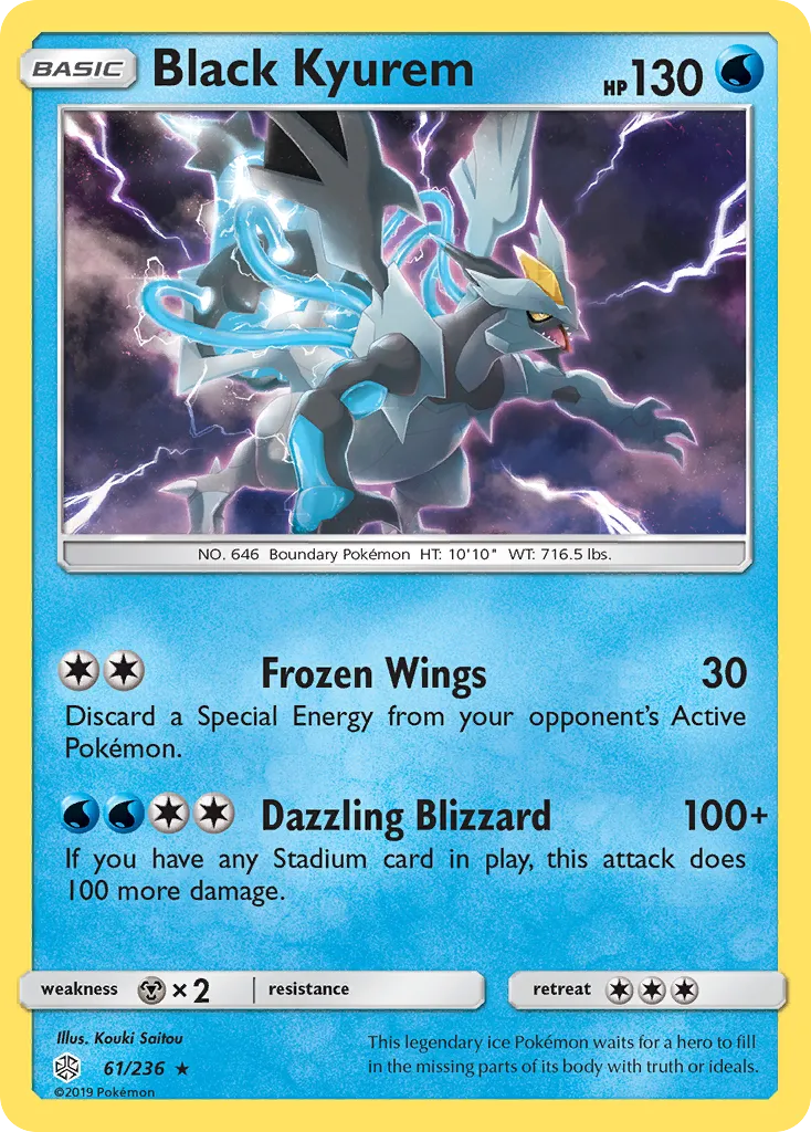 Black Kyurem — SM - Cosmic Eclipse — Pokémon