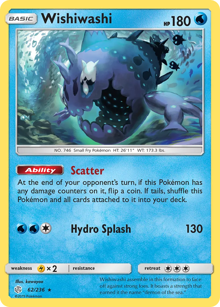 Wishiwashi — SM - Cosmic Eclipse — Pokémon