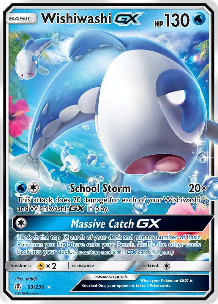 Wishiwashi GX — SM - Cosmic Eclipse — Pokémon