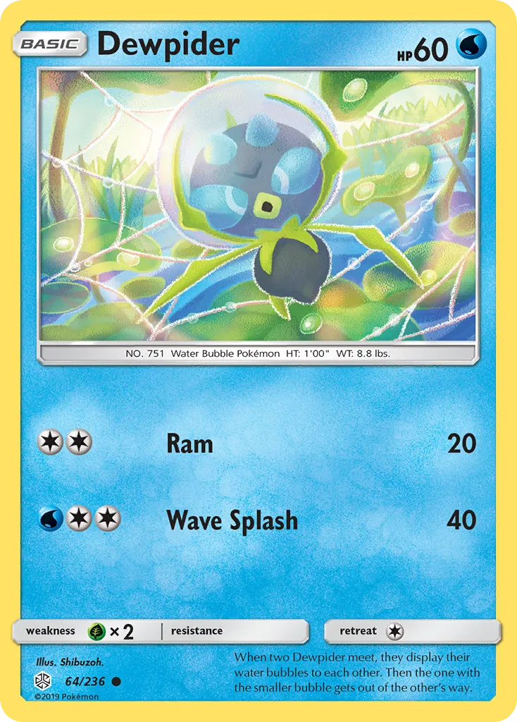 Dewpider — SM - Cosmic Eclipse — Pokemon