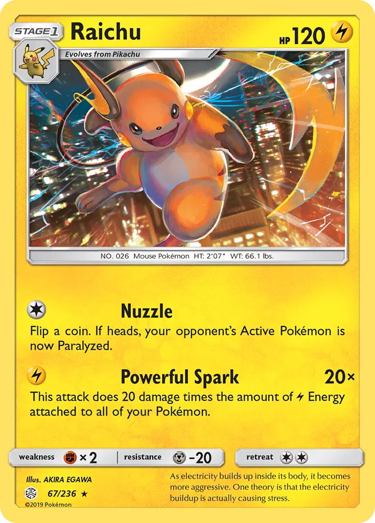 Raichu — SM - Cosmic Eclipse — Pokémon