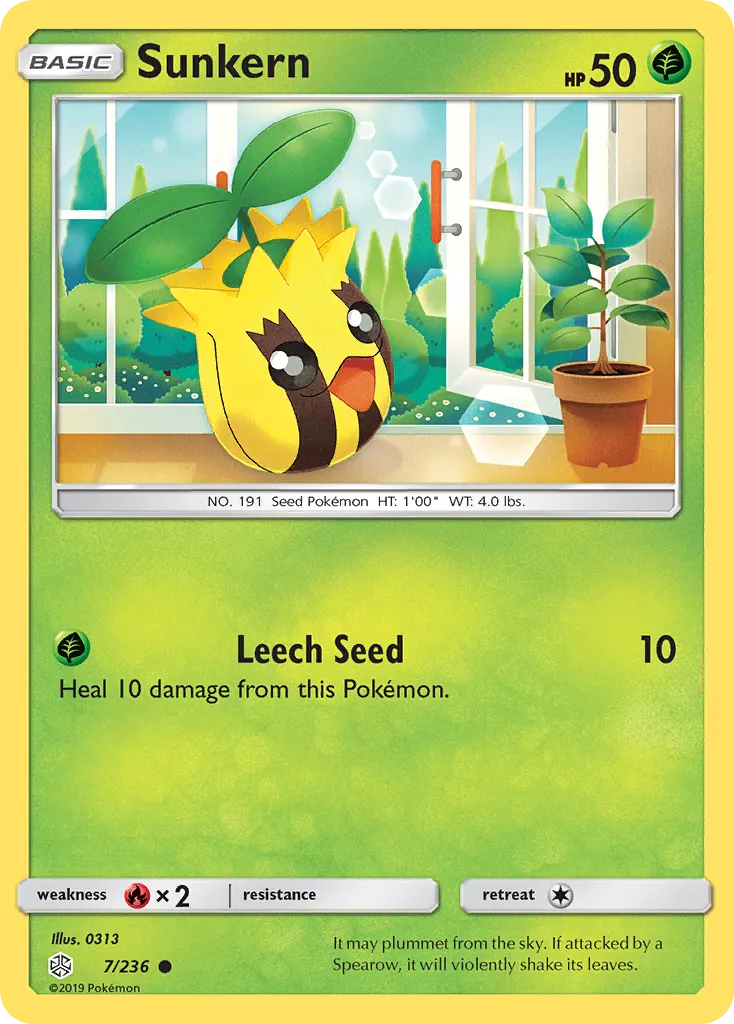 Sunkern — SM - Cosmic Eclipse — Pokémon