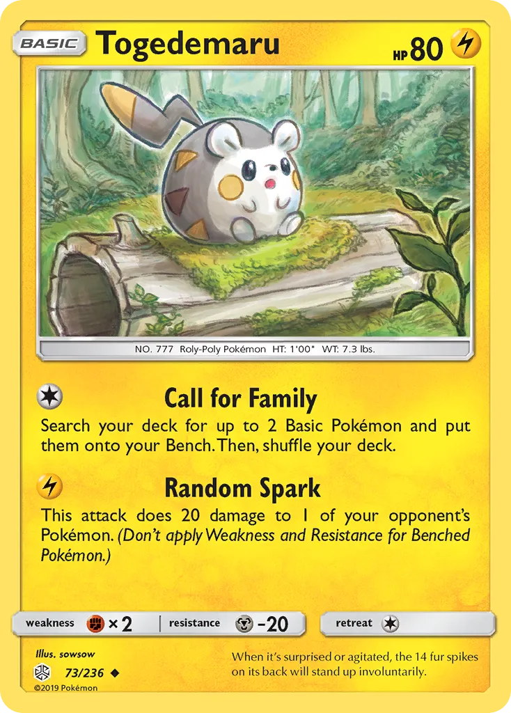 Togedemaru — SM - Cosmic Eclipse — Pokemon
