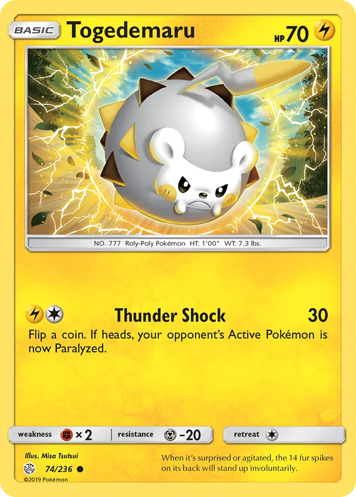 Togedemaru — SM - Cosmic Eclipse — Pokémon