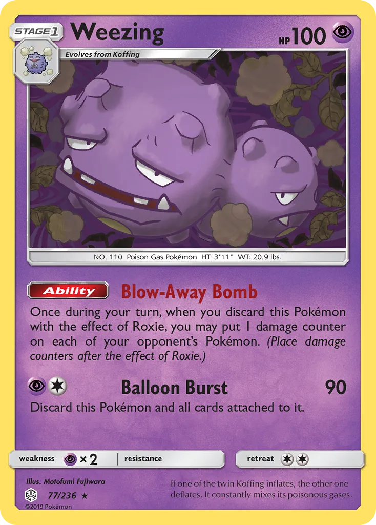 Weezing — SM - Cosmic Eclipse — Pokemon