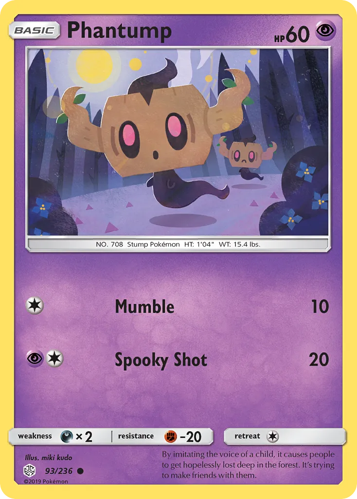 Phantump — SM - Cosmic Eclipse — Pokémon