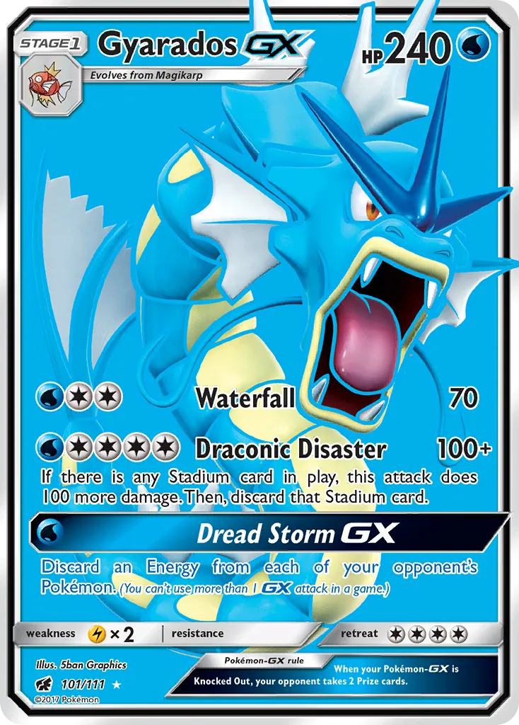 Gyarados GX — SM - Crimson Invasion — Pokémon