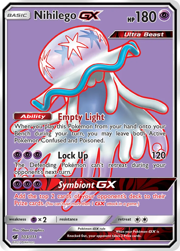 Nihilego GX — SM - Crimson Invasion — Pokémon