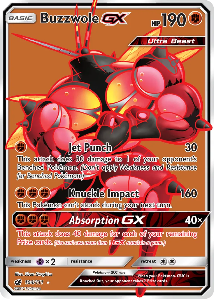 Buzzwole GX — SM - Crimson Invasion — Pokémon