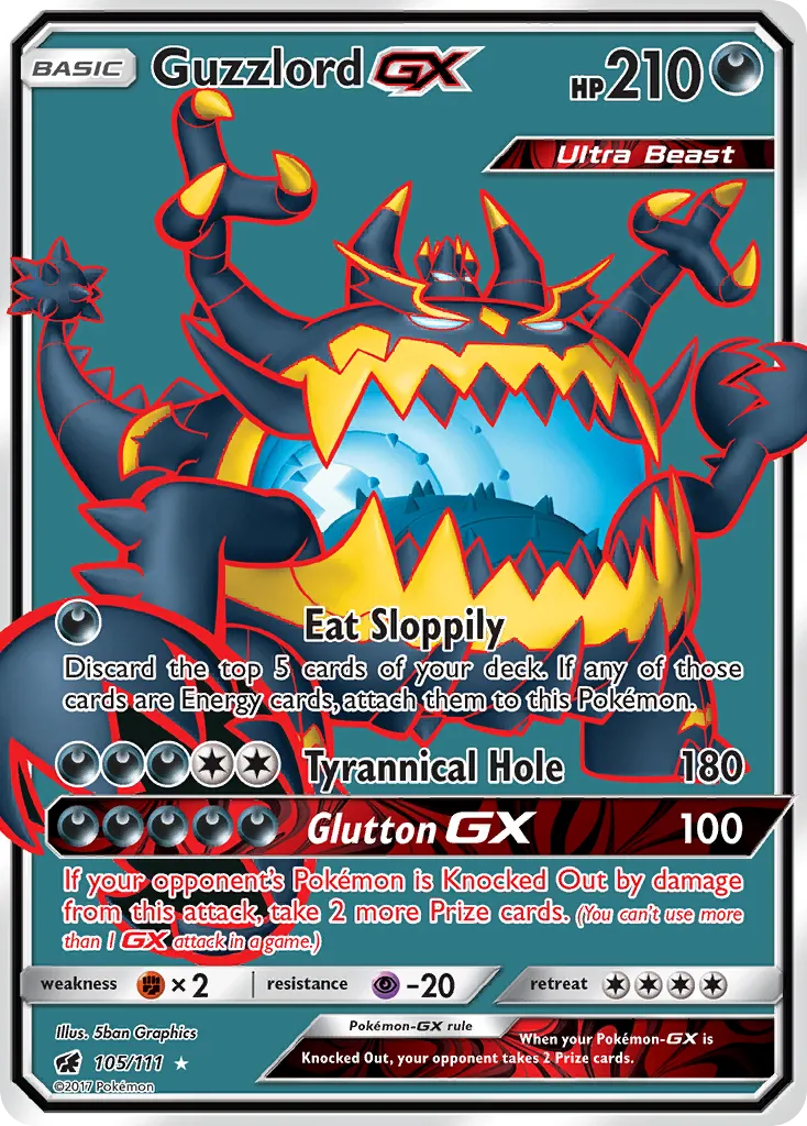 Guzzlord GX — SM - Crimson Invasion — Pokémon