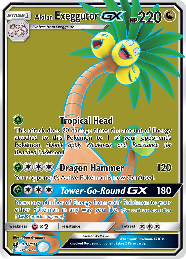 Alolan Exeggutor GX — SM - Crimson Invasion — Pokémon