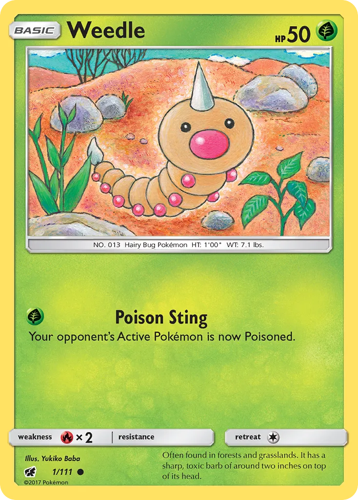 Weedle — SM - Crimson Invasion — Pokemon