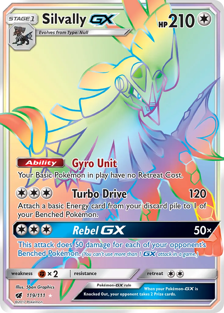Silvally GX from SM - Crimson Invasion - Pokemon