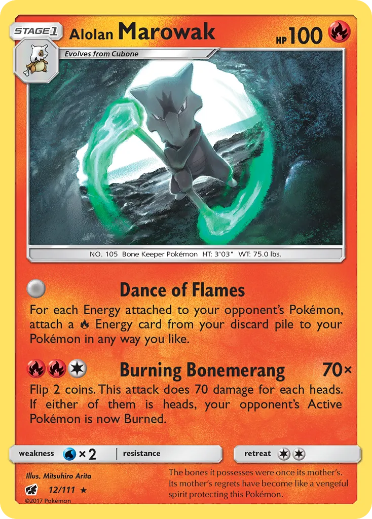 Alolan Marowak — SM - Crimson Invasion — Pokemon