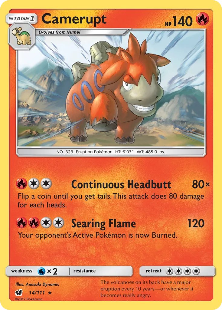Camerupt — SM - Crimson Invasion — Pokemon