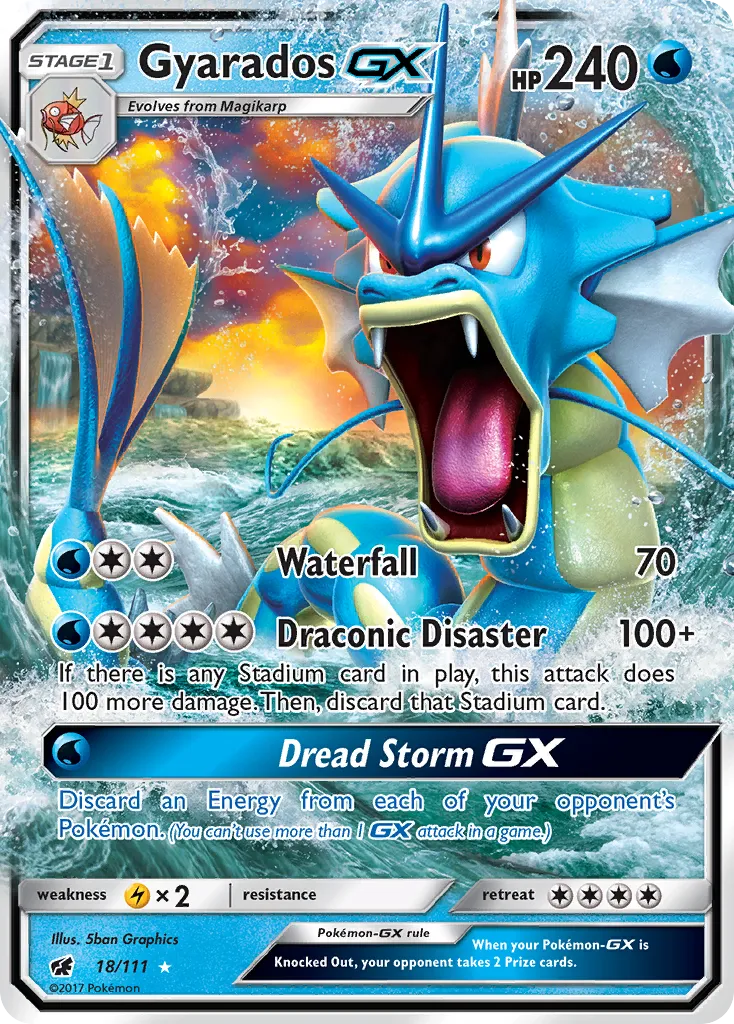 Gyarados GX — SM - Crimson Invasion — Pokémon