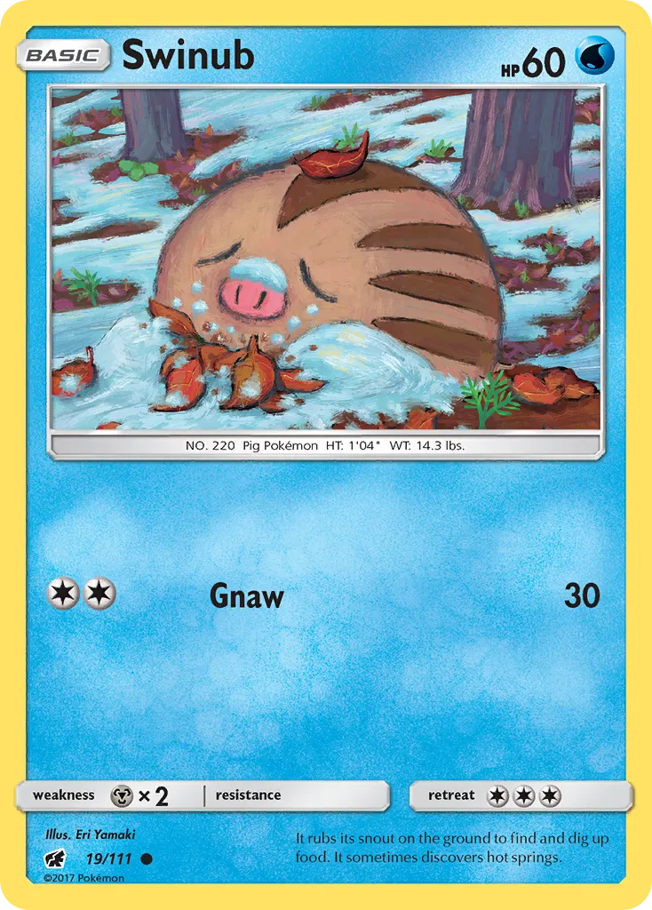 Swinub — SM - Crimson Invasion — Pokémon