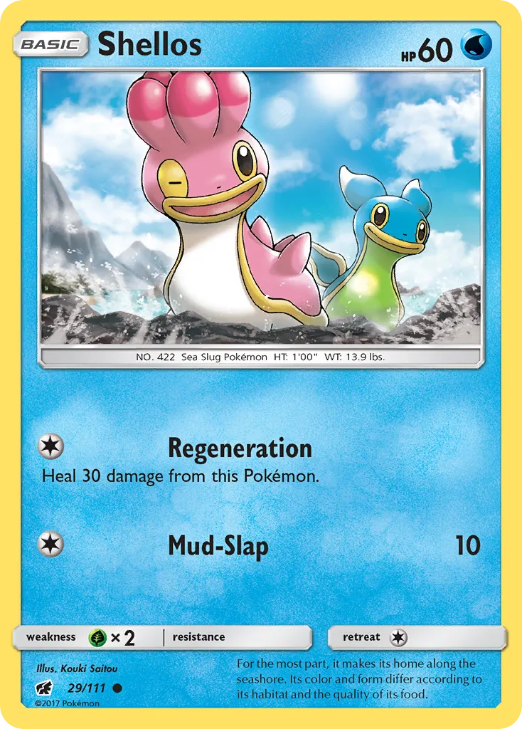 Shellos — SM - Crimson Invasion — Pokémon