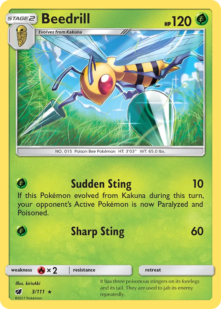 Beedrill — SM - Crimson Invasion — Pokemon