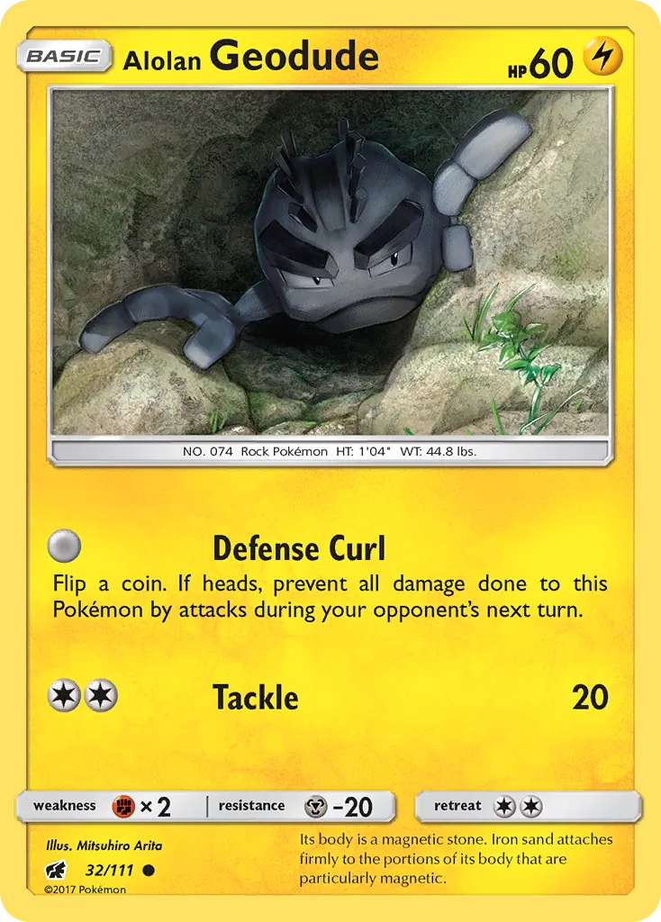 Alolan Geodude — SM - Crimson Invasion — Pokémon