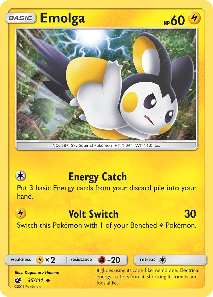 Emolga — SM - Crimson Invasion — Pokémon