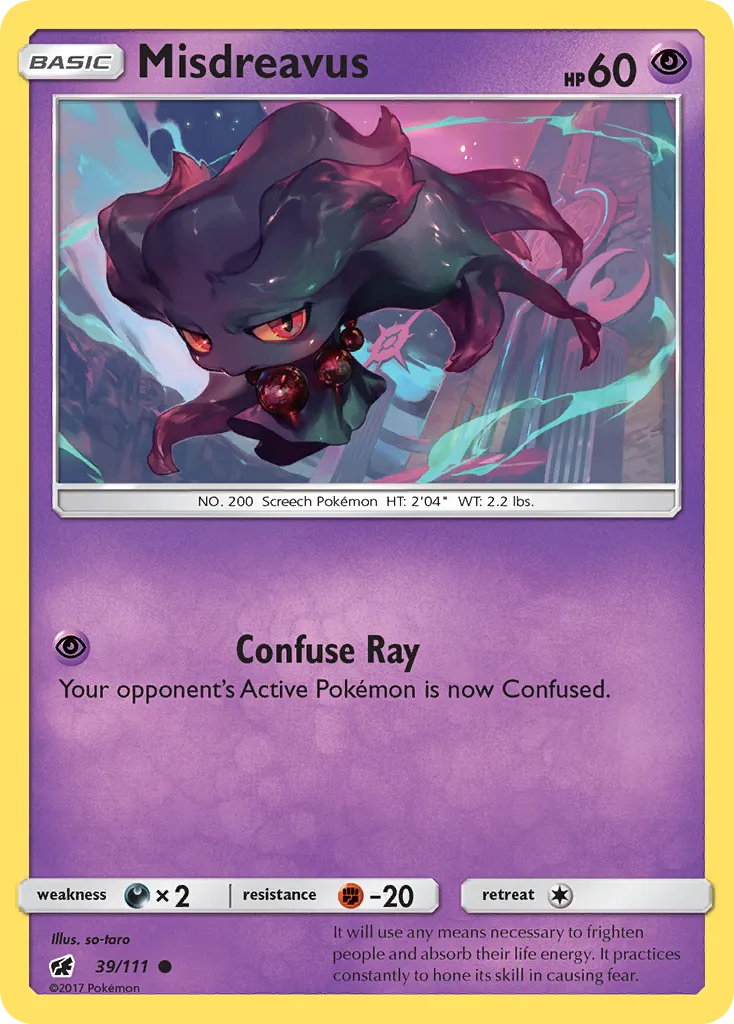Misdreavus — SM - Crimson Invasion — Pokémon