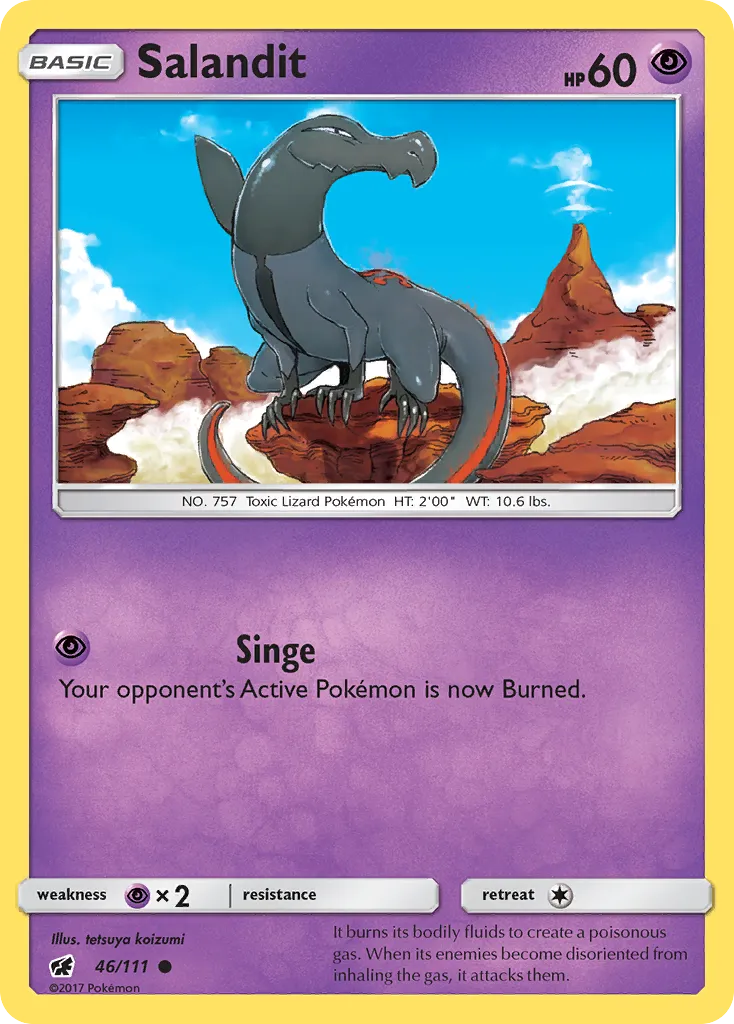 Salandit — SM - Crimson Invasion — Pokémon