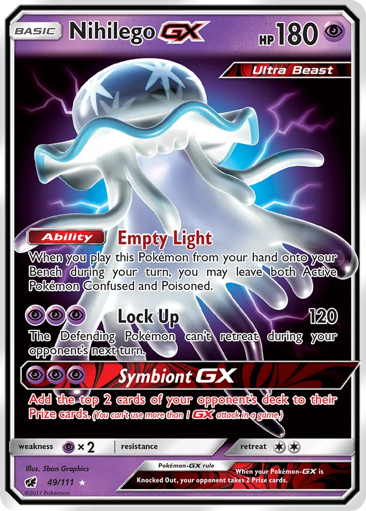 Nihilego GX — SM - Crimson Invasion — Pokémon