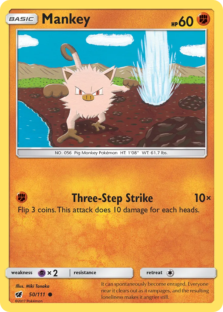 Mankey — SM - Crimson Invasion — Pokémon
