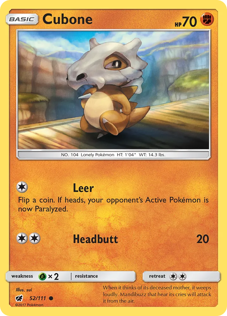 Cubone — SM - Crimson Invasion — Pokemon
