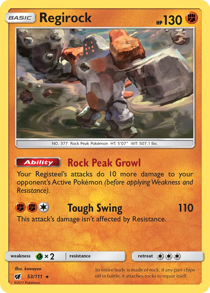 Regirock — SM - Crimson Invasion — Pokemon