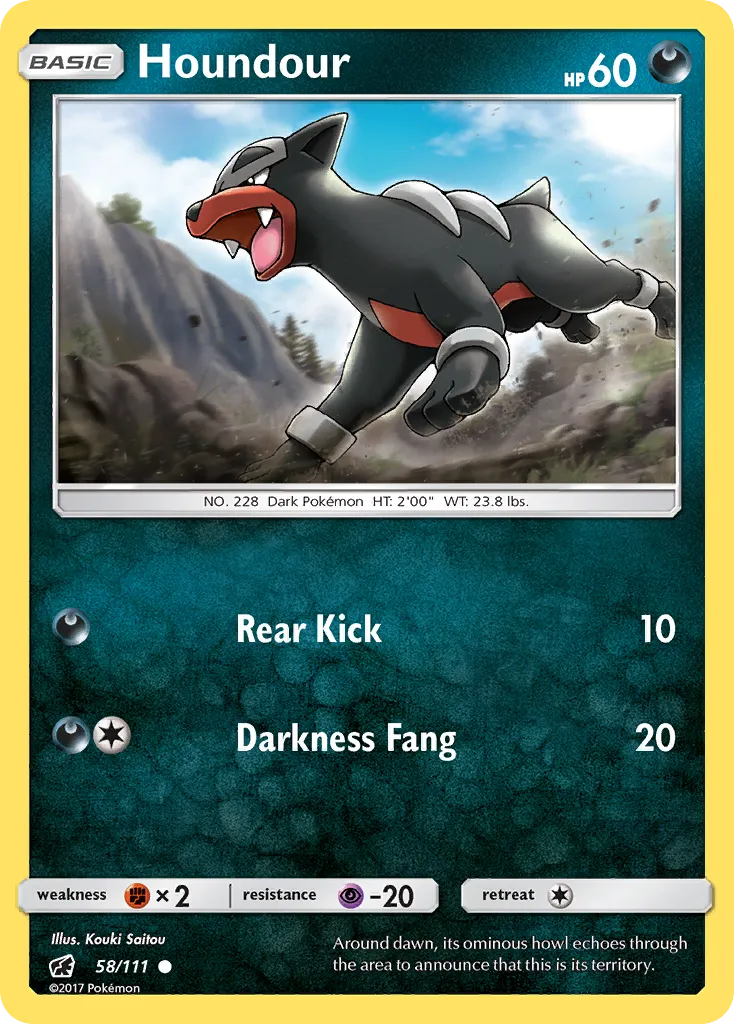 Houndour from SM - Crimson Invasion - Pokemon