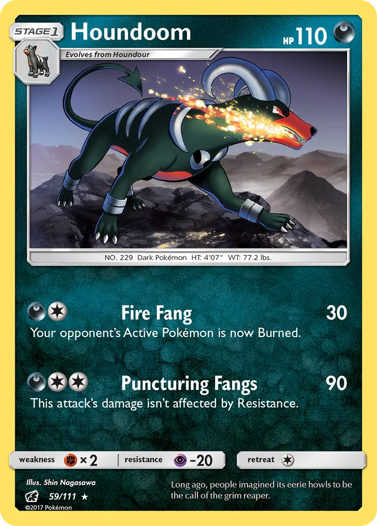 Houndoom — SM - Crimson Invasion — Pokémon
